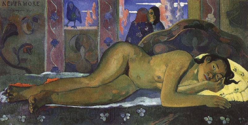 Paul Gauguin Nevermore Norge oil painting art